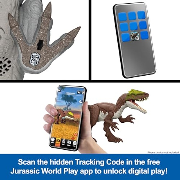 Jurassic World Rebirth Wild Roar Baryonyx Dinosaur Toy - Image 5