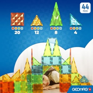Geomag Magnetic Tiles Gems 44 pieces