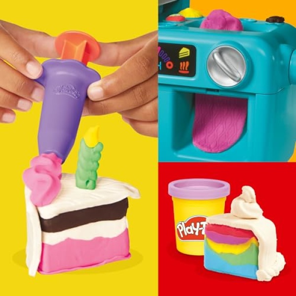 Play-Doh Super Slice Cake Playset with 11 Tubs & Accessories - Image 9