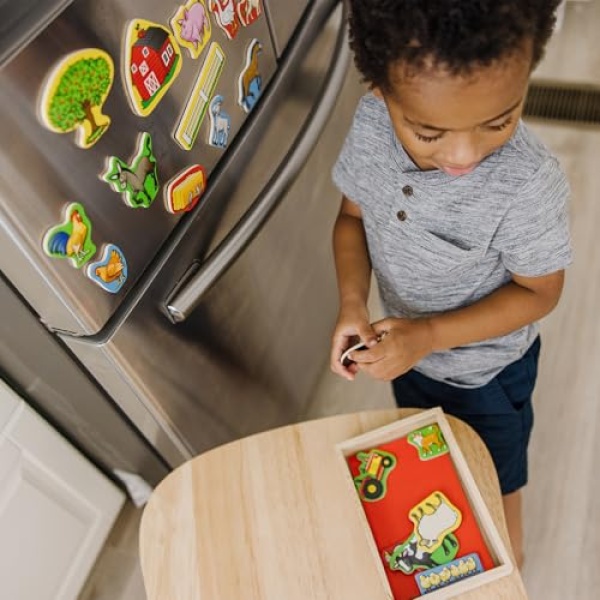 Melissa & Doug Wooden Magnet Farm - Image 4