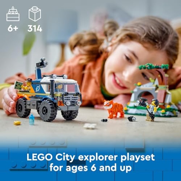 LEGO City Jungle Explorer Off-Road Truck & Toy Tiger 60426 - Image 2