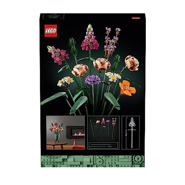 LEGO Creator Expert Flower Bouquet Set for Adults 10280 - Image 6