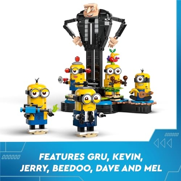 LEGO Despicable Me Brick-Built Gru and Minions Toy Set 75582 - Image 6