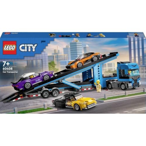 LEGO City Car Transporter Truck with Sports Cars Toy 60408