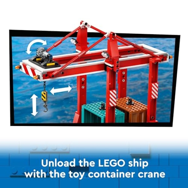 LEGO City Seaside Harbour with Cargo Ship Building Toy 60422 - Image 3