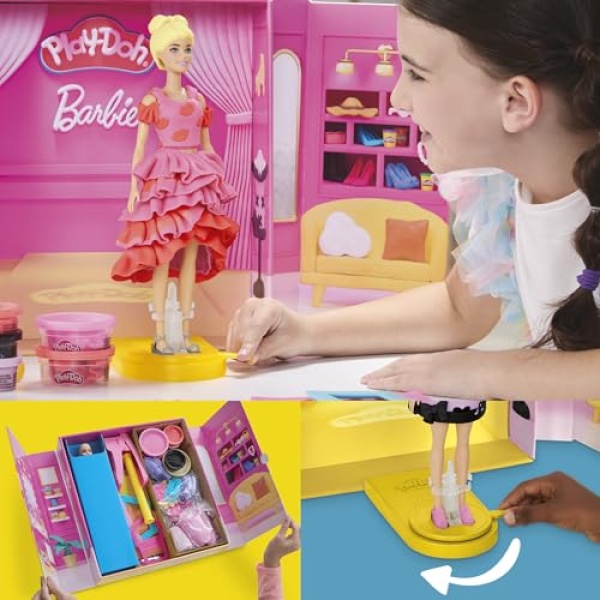 Play-Doh Barbie Designer Fashion Show Playset with 6 Tubs - Image 7