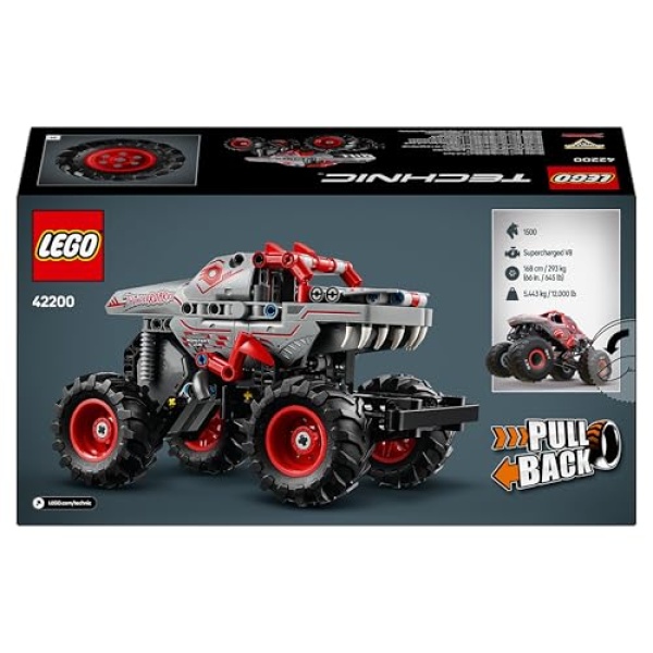 LEGO Technic Monster Jam ThunderROARus Pull-Back Truck 42200 - Image 8