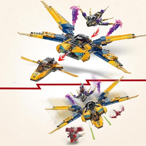LEGO NINJAGO Ras and Arin's Super Storm Jet Ninja Toy 71833 - Image 2