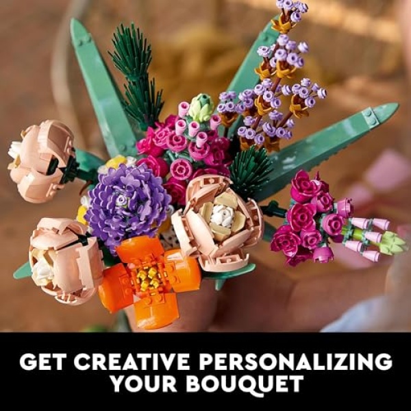 LEGO Creator Expert Flower Bouquet Set for Adults 10280 - Image 2