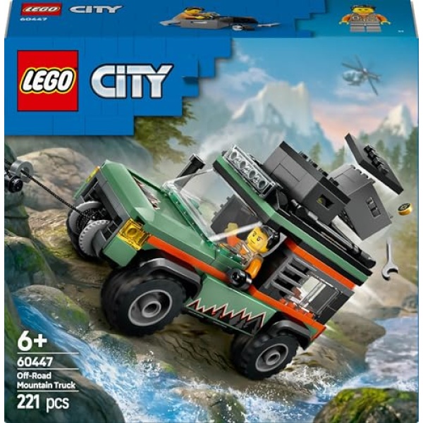 LEGO City Off-Road 4x4 Mountain Truck, Toy Vehicle Set 60447 - Image 7