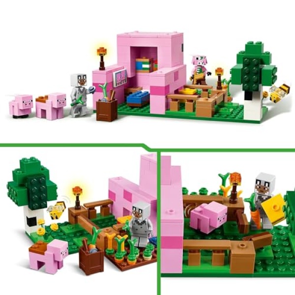 LEGO Minecraft The Baby Pig House with Animal Toys 21268 - Image 2