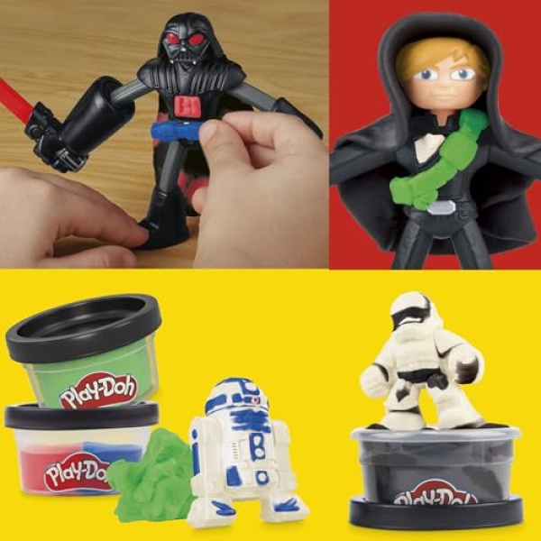 Play-Doh Star Wars Squish & Slice Lightsabers with 4 Tubs - Image 2
