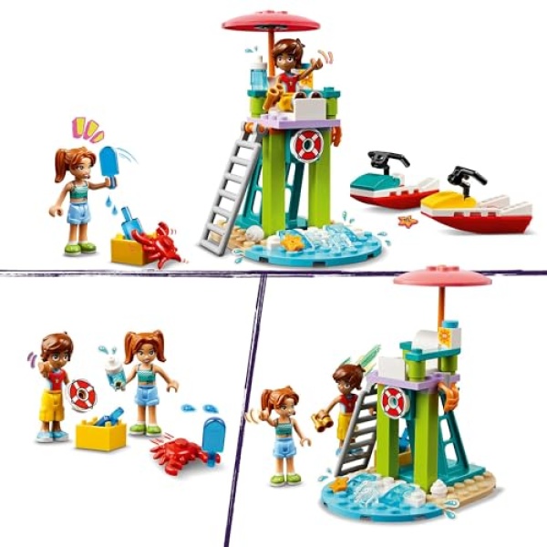 LEGO Friends Beach Water Scooter Toy Mini-Doll Set 42623 - Image 2