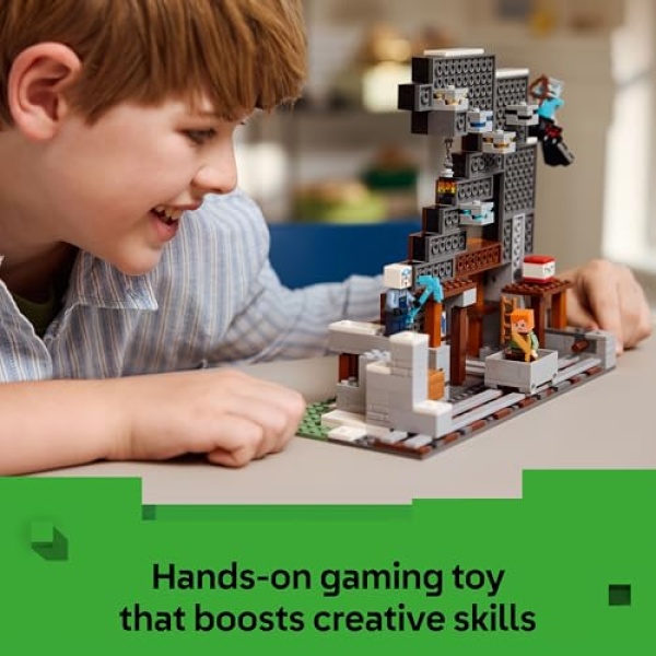 LEGO Minecraft The Pickaxe Mine Interactive Toy Set 21277 - Image 4