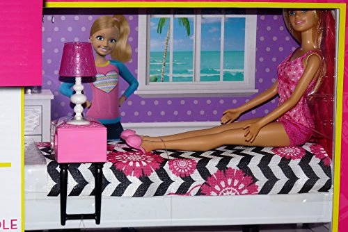 Complete Barbie Home Set with 3 Dolls and Pool - Image 3