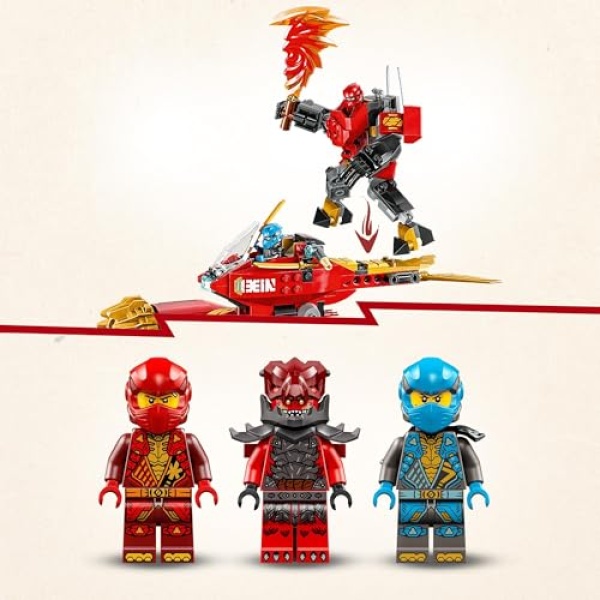 LEGO NINJAGO Kai's Mech Storm Rider 2in1 Ninja Toy Set 71830 - Image 3