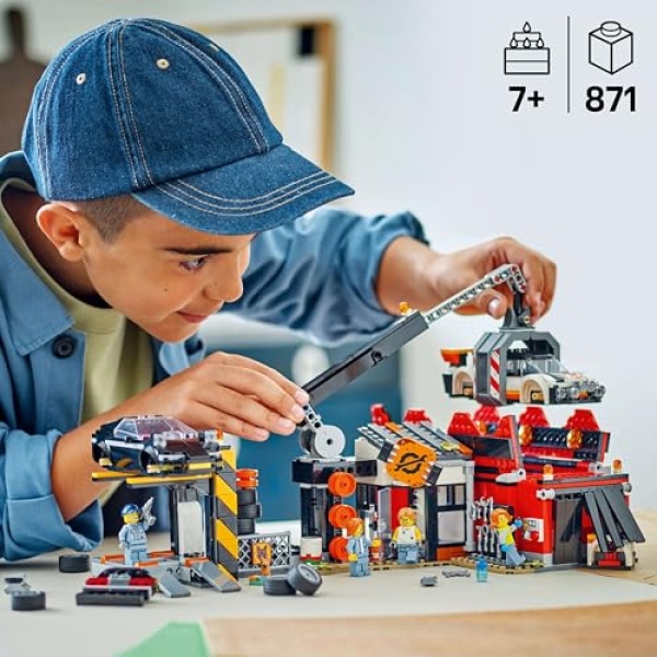 LEGO City Scrapyard with Cars, Building Toy Set 60472 - Image 3