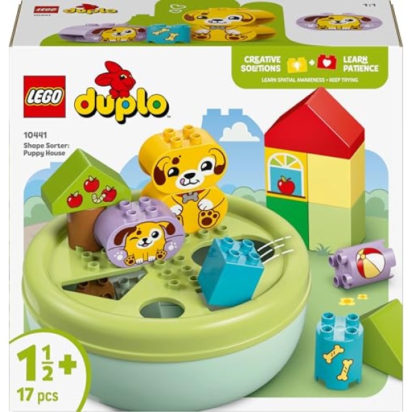 LEGO DUPLO My First Shape Sorter: Puppy House Toy Set 10441 - Image 8