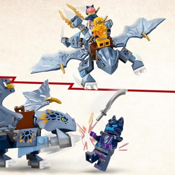 LEGO NINJAGO Young Dragon Riyu Toy with Minifigures 71810 - Image 2