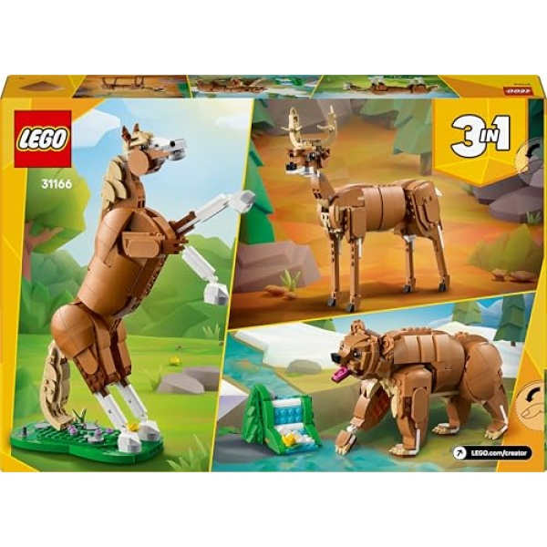 LEGO Creator 3in1 Beautiful Horse, Toy Animals Set 31166 - Image 9