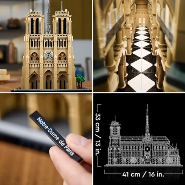 LEGO Architecture Notre-Dame de Paris Set for Adults 21061 - Image 4