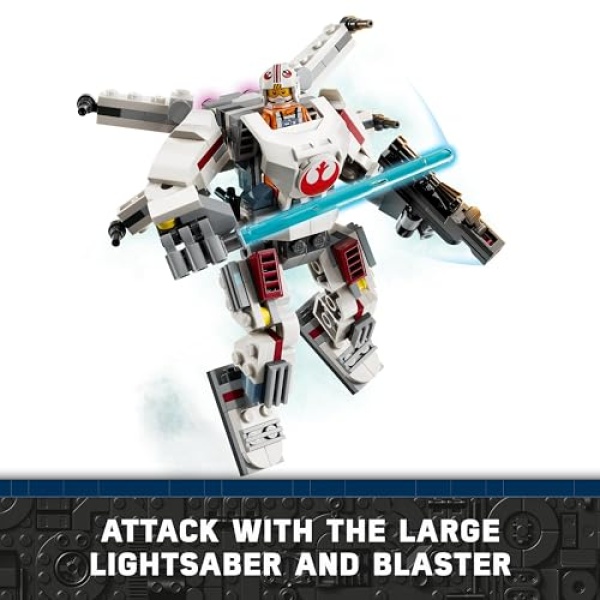 LEGO Star Wars Luke Skywalker X-Wing Mech Building Toy 75390 - Image 5