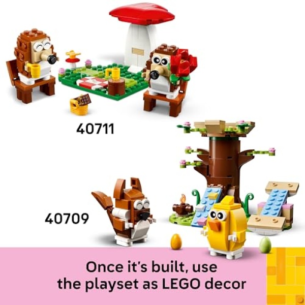 LEGO Hedgehog Picnic Date Set with Toy Animal Figures 40711 - Image 8