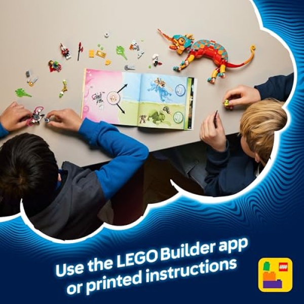 LEGO DREAMZzz 2in1 Mateo's Fire Chameleon Creative Toy 71492 - Image 5