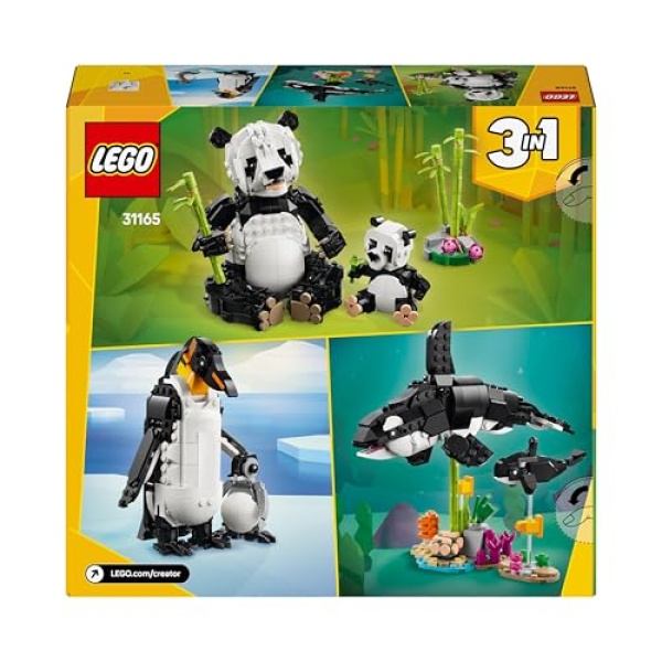 LEGO Creator 3in1 Wild Animals: Panda Family Toy Set 31165 - Image 8