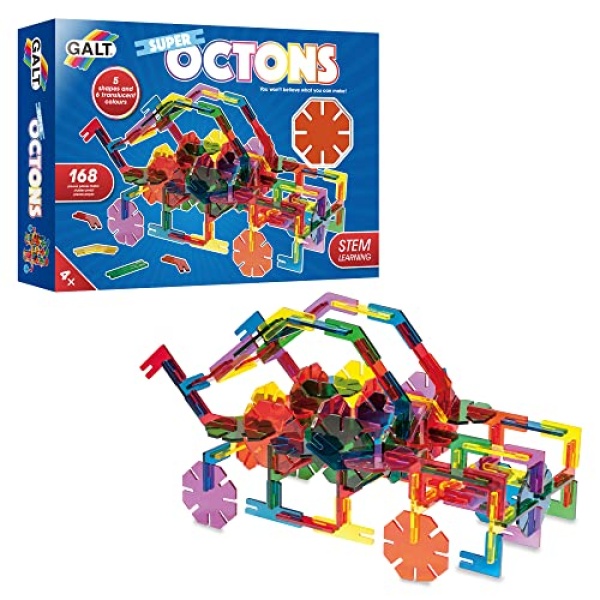 Galt Toys Super Octons Construction Toy - 168 Pieces - Image 5