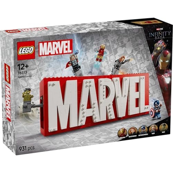 LEGO Marvel: MARVEL Logo & Minifigures Building Toy 76313 - Image 7