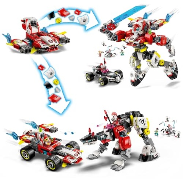 LEGO DREAMZzz 2in1 Cooper's Tiger Mech, Zero's Hot Rod 71497 - Image 2