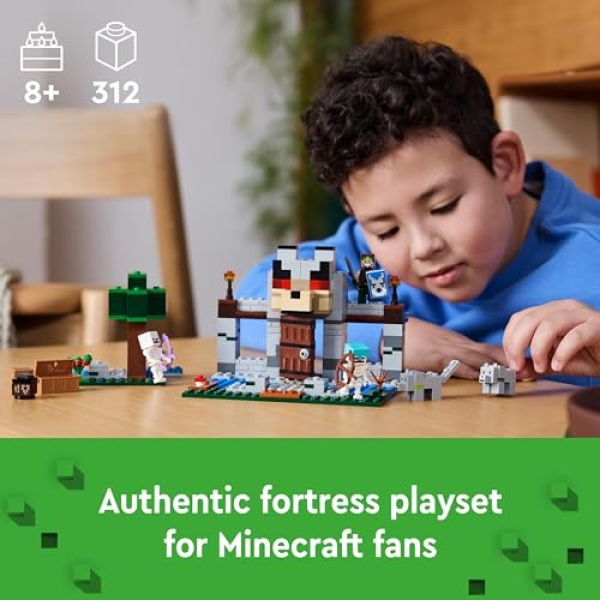 LEGO Minecraft The Wolf Stronghold Video-Game Toy Set 21261 - Image 2