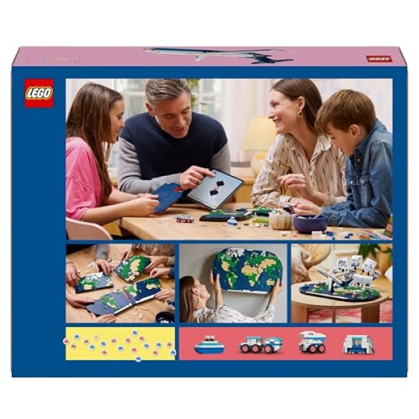 LEGO Family Travel Moments World Map Building Toy Set 41838 - Image 8