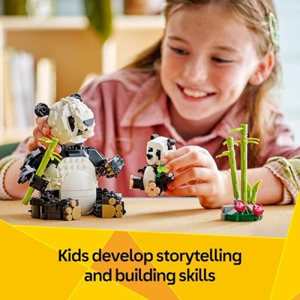 LEGO Creator 3in1 Wild Animals: Panda Family Toy Set 31165 - Image 5