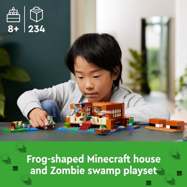 LEGO Minecraft The Frog House Toy with Animal Figures 21256 - Image 2