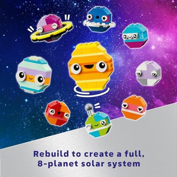LEGO Classic Creative Space Planets with Toy Rocket 11037 - Image 5