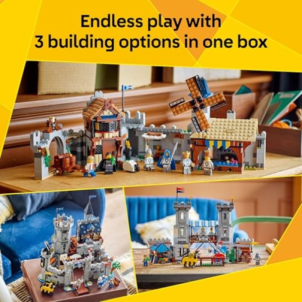 LEGO Creator 3in1 Medieval Horse Knight Castle Toy 31168 - Image 2
