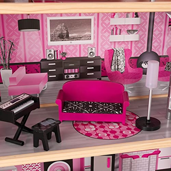 KidKraft Sparkle Wooden Dolls House - Image 8
