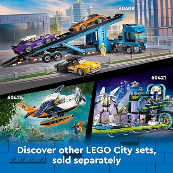 LEGO City Red Double-Decker Sightseeing Bus Toy Set 60407 - Image 7