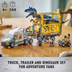 LEGO Jurassic World Mission Allosaurus Transport Truck 76966