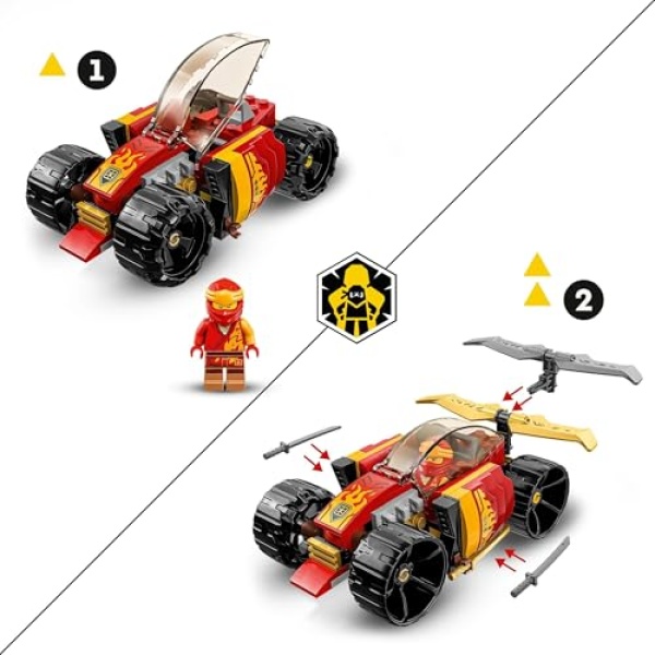 LEGO NINJAGO Kai's Ninja Race Car EVO Toy Building Set 71780 - Image 2