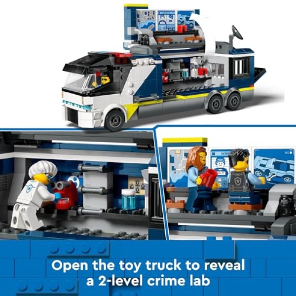 LEGO City Police Mobile Crime Lab Truck Toy Set 60418 - Image 4