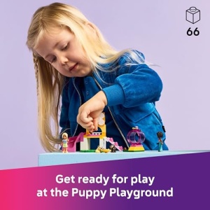 LEGO Friends Puppy Playground Toy with Pet Dog Figures 42665