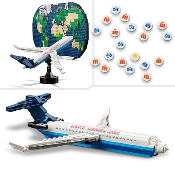 LEGO Family Travel Moments World Map Building Toy Set 41838 - Image 2