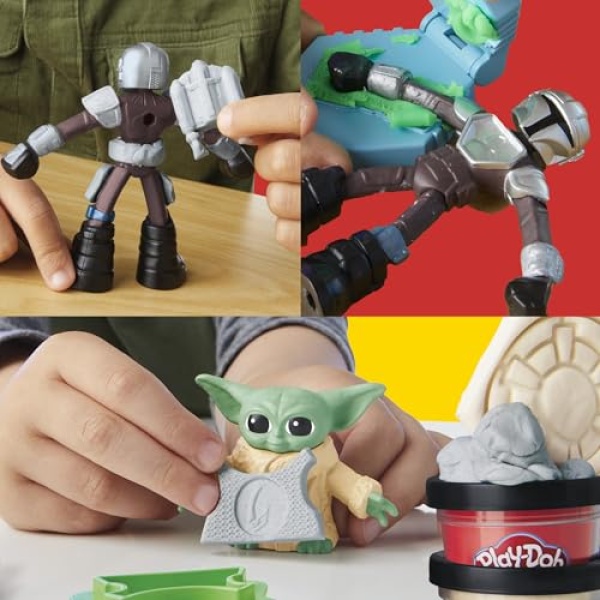 Play-Doh Star Wars Mandalorian & Grogu Speeder with 4 Tubs - Image 3