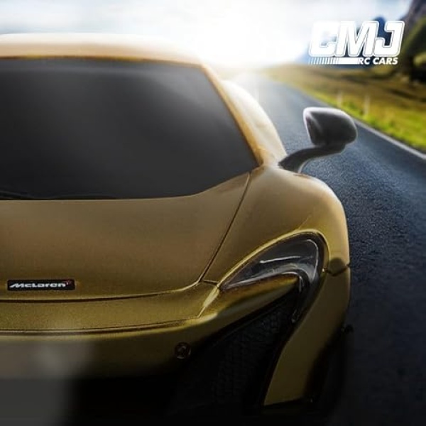 CMJ RC Cars 1:24 McLaren 675LT Gold Car - Image 7