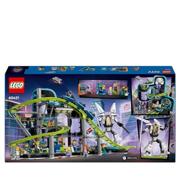 LEGO City Robot World Roller-Coaster Park Creative Toy 60421 - Image 9
