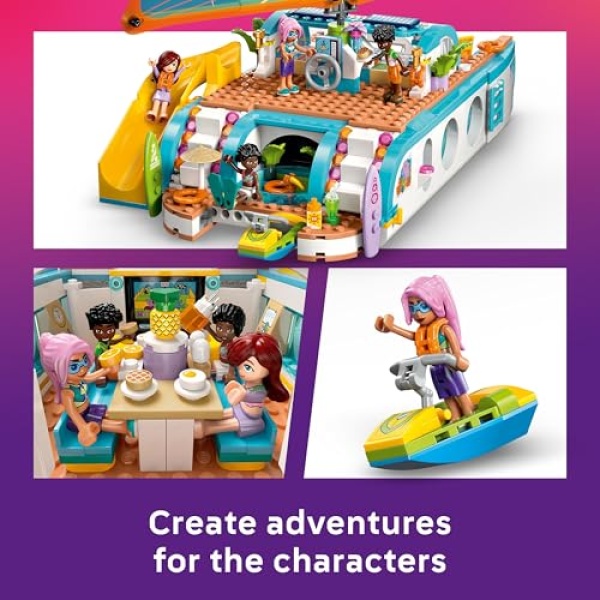 LEGO Friends Travel Boat Adventure Toy with 2 Dolphins 42664 - Image 4