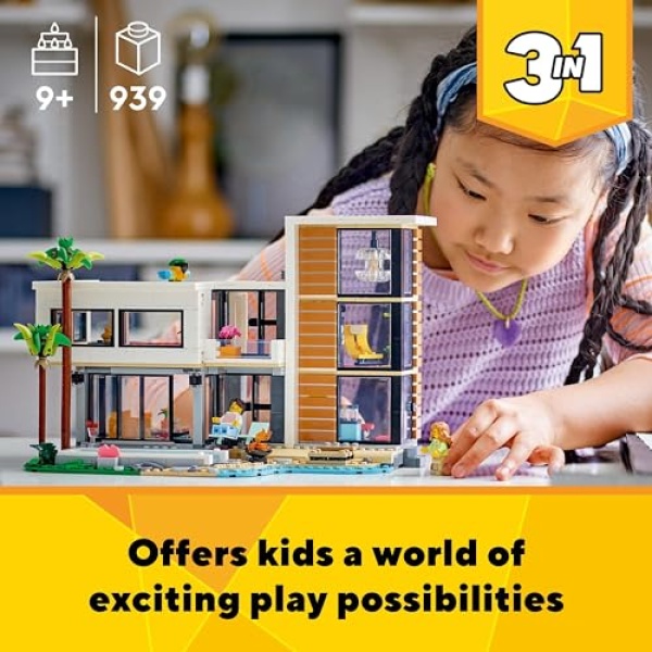 LEGO Creator 3in1 Modern House Building Set for Kids 31153 - Image 2